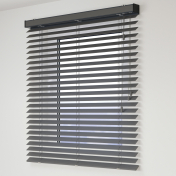 Jaluzele din lemn de 50mm cu șnur deco comandă duală 100×150 cm – Graphite