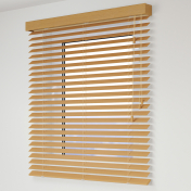 Jaluzele din lemn de 50mm cu șnur deco comandă duală 100×150 cm – Caramel