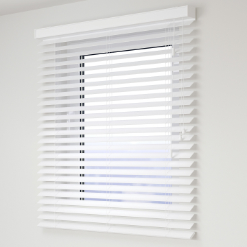 Jaluzele din lemn de 50mm cu șnur deco comandă duală